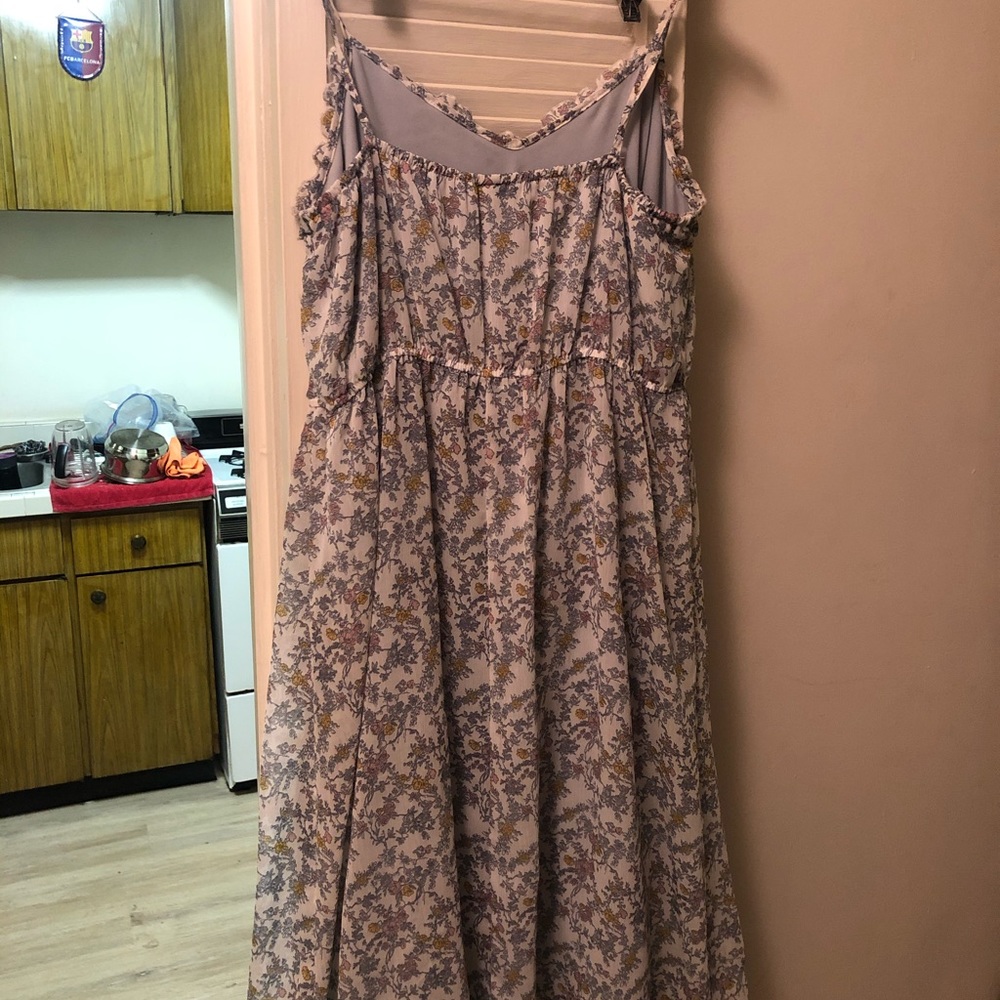 Long dress to the ankle flower dress